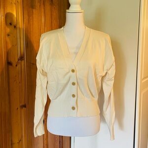 Banana Republic Cream Cardigan Sweater